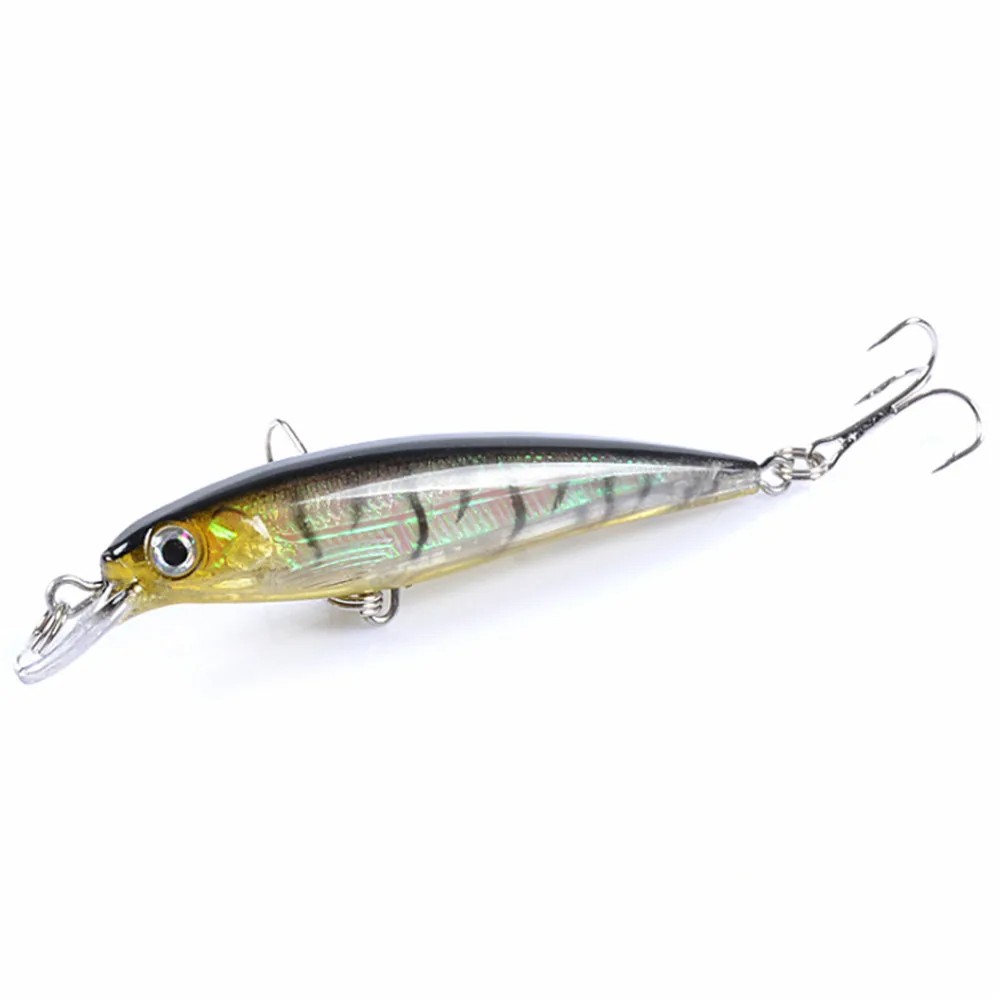 Señuelo de Pesca de pececillos láser, 9cm, 7,3g, cebo Artificial duro flotante, ojos 3D, Wobbler Crankbait, cebos de plástico para Pesca de peces, 1 ud. - imagen 4