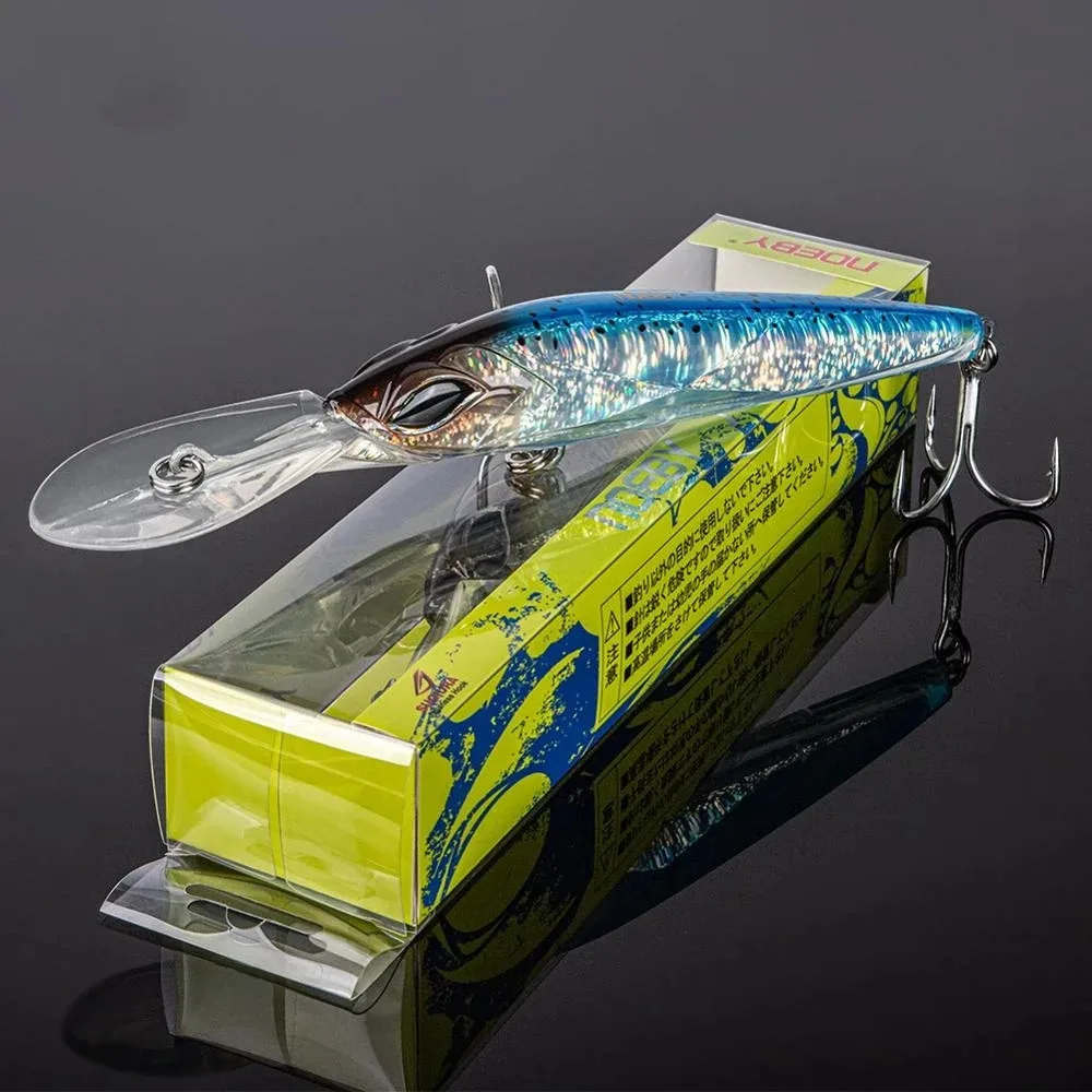 18cm 90g Wobbler señuelo de pesca Big Crankbait Minnow Peche Bass Trolling cebo Artificial Lucio carpa señuelos Peche aparejos de pesca - imagen 5
