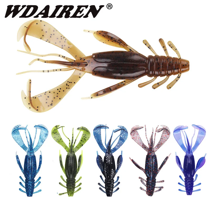Señuelo blando de pesca, cebo artificial de silicona, Wobblers, Crazy Swimbait, 100mm, 10,5g, 2 unidades por lote
