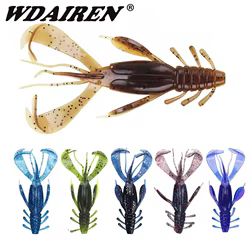 Señuelo blando de pesca, cebo artificial de silicona, Wobblers, Crazy Swimbait, 100mm, 10,5g, 2 unidades por lote