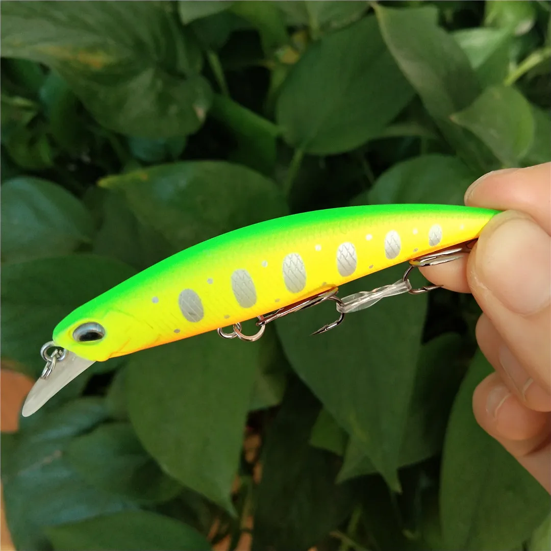 TSURINOYA-señuelo de pesca de 6 piezas, DW75, 70mm, 8,9g, cebo duro Minnow con gancho, plástico ABS, Isca, Leurre Artificial - imagen 4