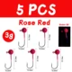 5pcs rose 3g