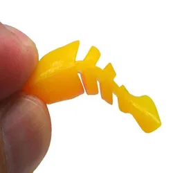 Señuelo de pesca de hundimiento, anzuelo artificial de silicona, rotura de tres secciones, cebo suave, Lucio, aparejos de pesca, 5-10 unids/lote