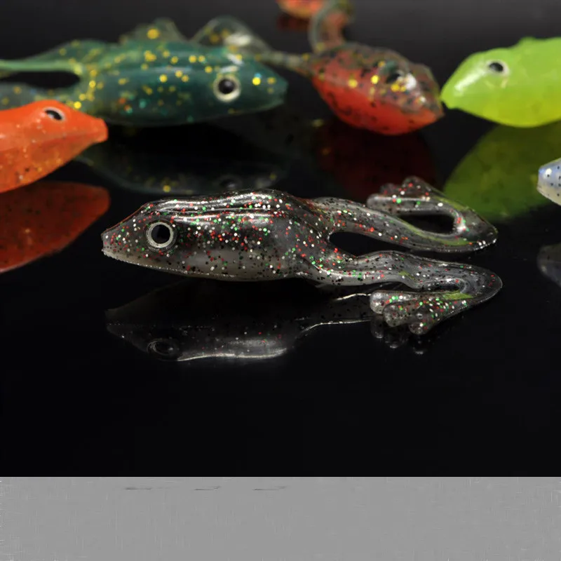 Señuelo suave de rana serie japonesa, Mini ranas, 5g/6cm, captura de lubina, cabeza de serpiente, 1 pieza en oferta - imagen 3