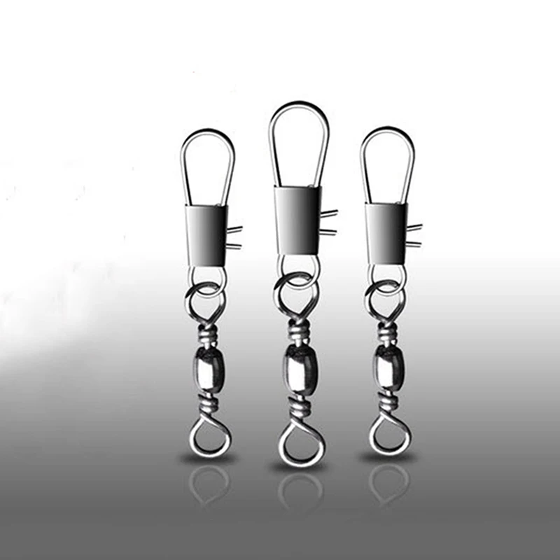 Conector negro tipo B, rodamiento giratorio, accesorios de Material de Pesca, productos de Pesca, 2000 unids/lote, tamaño 1 #-14 #