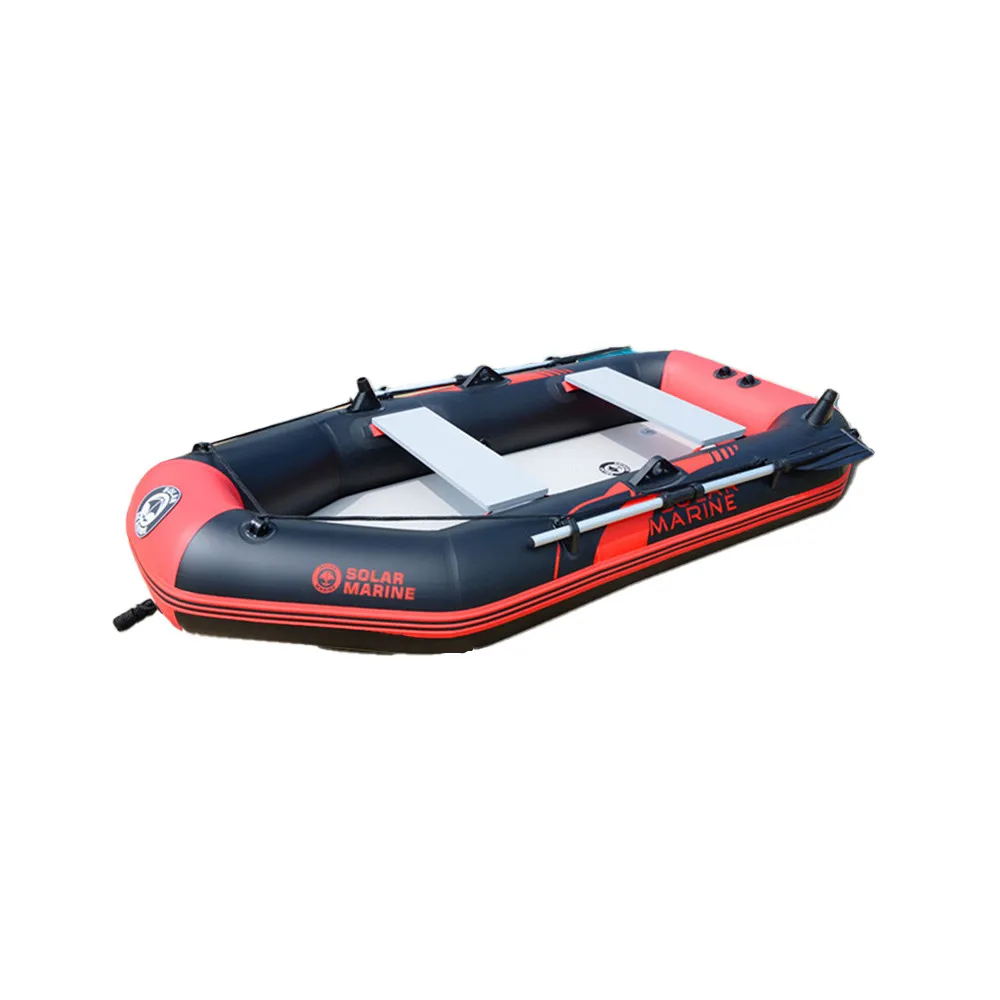 Solarmarine-barco de pesca inflable, Kayak de remos, estera de aire inferior, todos los accesorios para pesca al aire libre, surf, buceo, 3 personas, 230cm - imagen 5