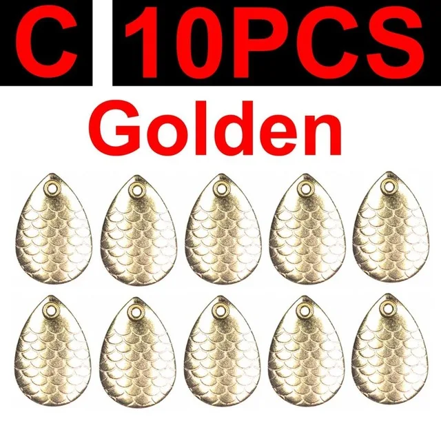 C 10pcs golden