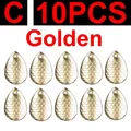 C 10pcs golden