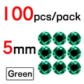 5mm Green 100pcs