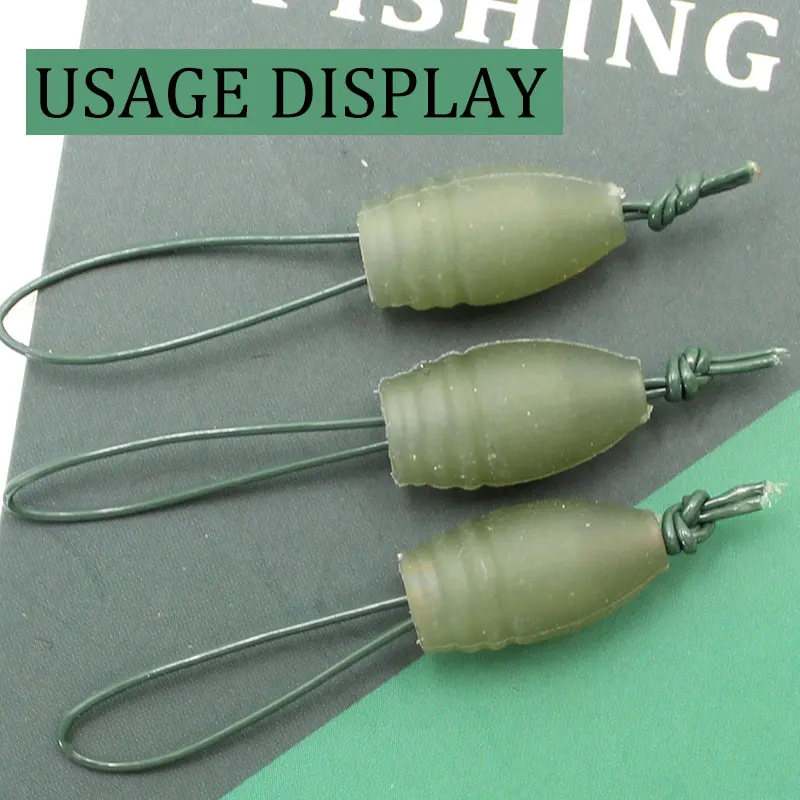Conector elástico para aparejos de pesca, accesorios de pesca de carpa, 30 Uds. - imagen 3