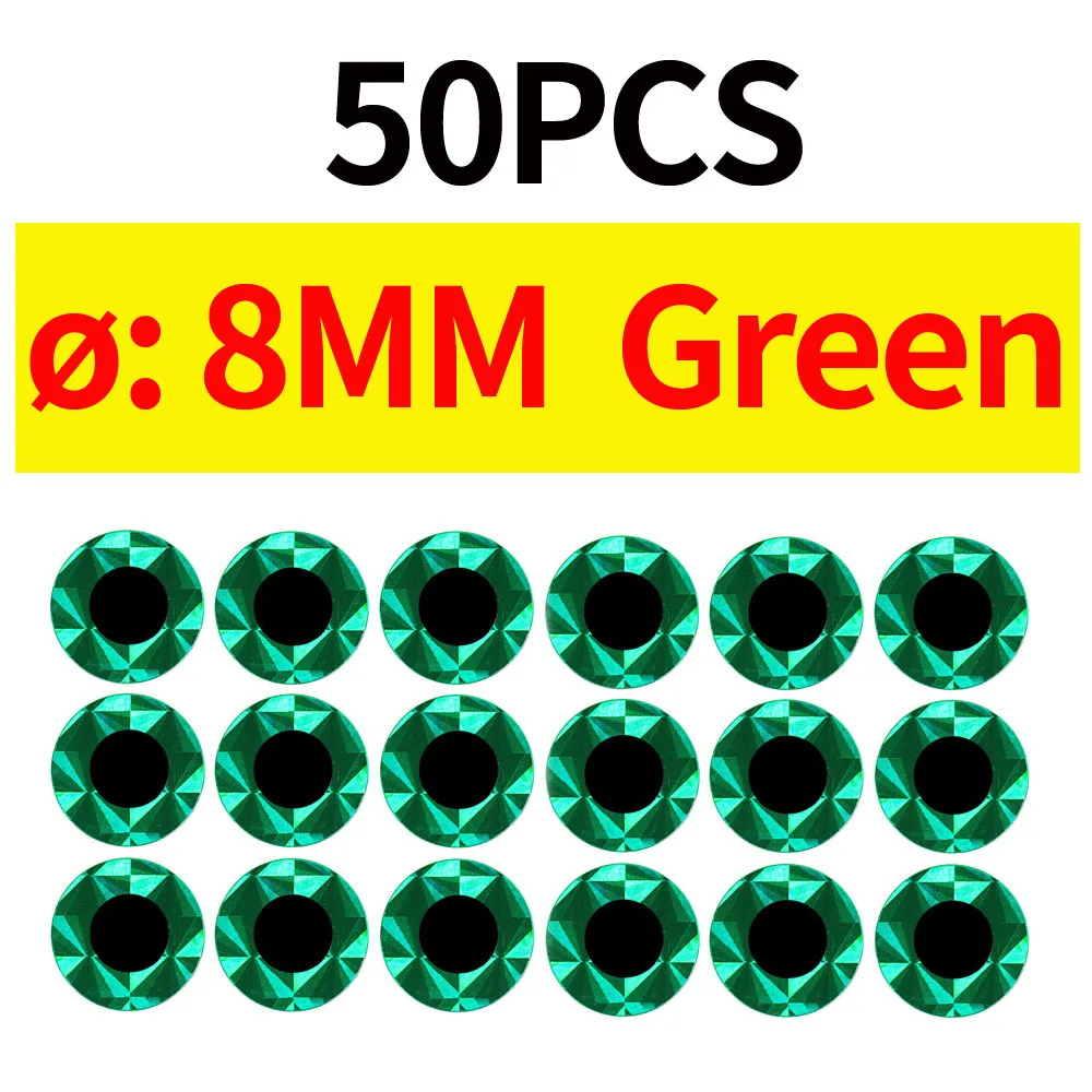 50pcs 8MM Green