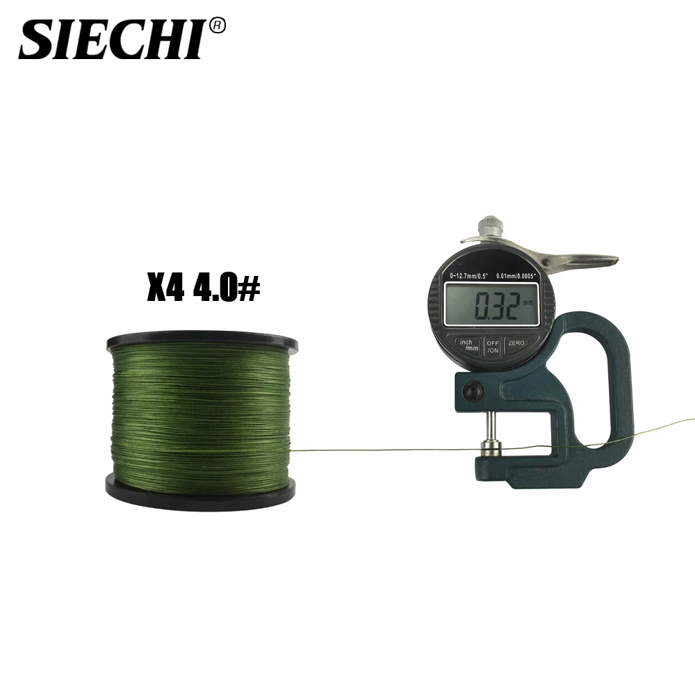 SIECHI-sedal de pesca trenzado multilamente, 2020 M, 300M, 500M, 4 hebras, 12-83LB, PE, hilo flotante más suave, novedad de 1000 - imagen 4