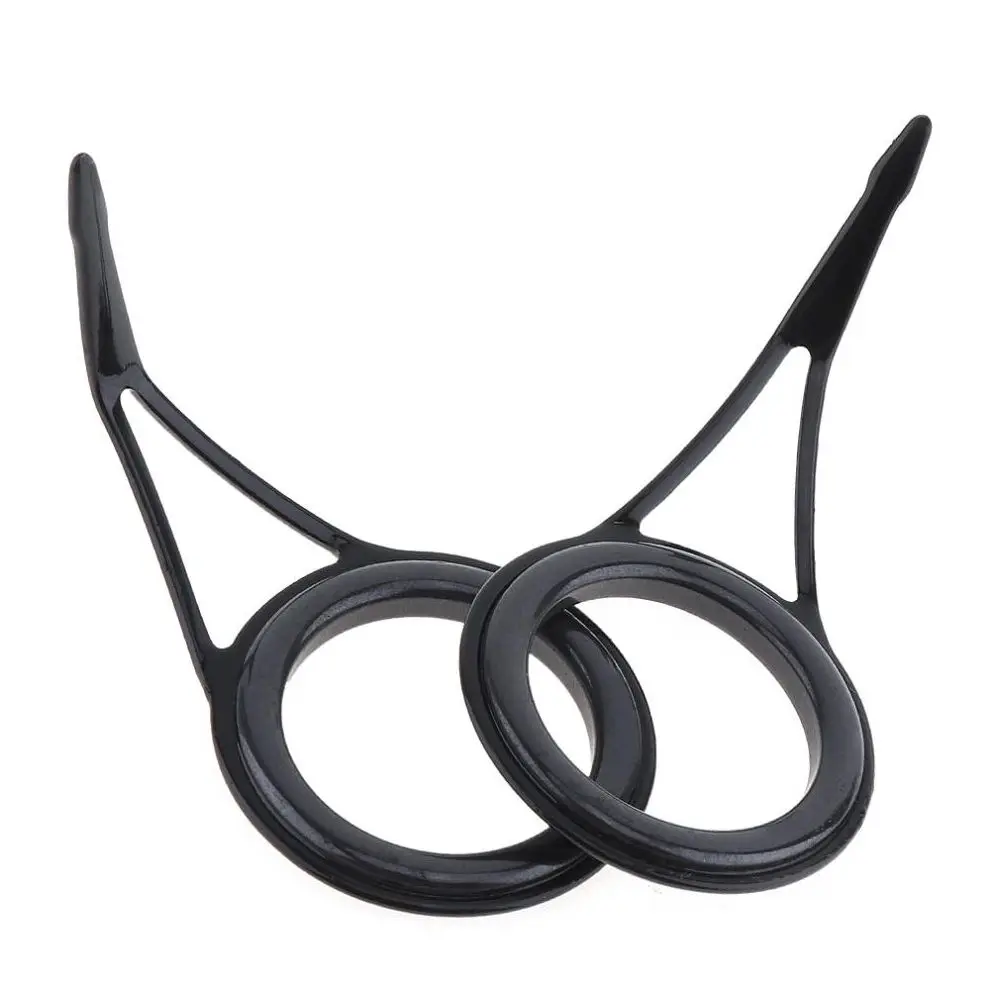 5 unids/set de guías de línea de pesca de 3mm-23mm de diámetro interno, anillos superiores de pesca ovalados Vintage, guías de caña de pescar, Kit de reparación de ojos - imagen 3