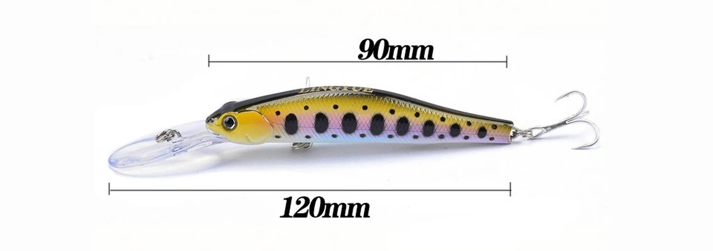 Señuelos de Pesca de pececillos, 1 piezas, 12cm, 13,4g, 10 colores, cebo duro para pesca de lubina, cebo duro Artificial, Crankbait, aparejos de pesca de carpa - imagen 2
