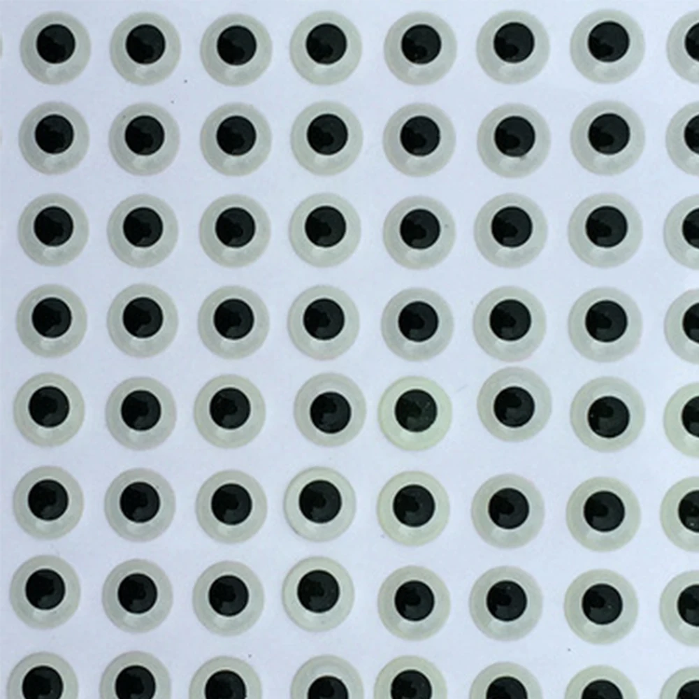 Señuelos de Pesca holográficos 3D, 300 unids/set/set, simulación, manualidades, 3mm/4mm/5mm/6mm, ojos luminosos - imagen 3