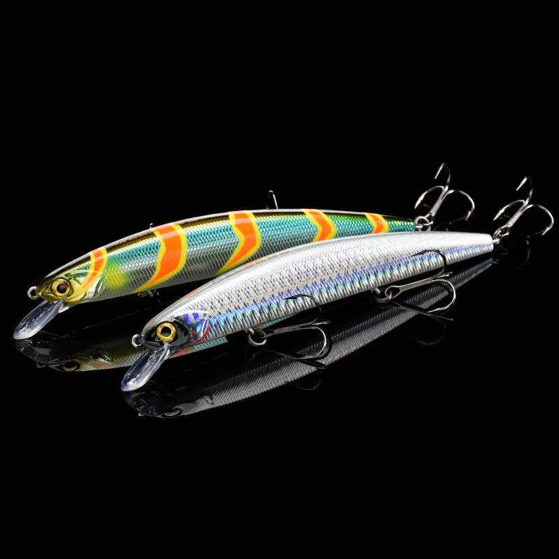 ALLBLUE-señuelo de pesca suspendido JERKBAIT, 130mm, 20g, Minnow, tungsteno, Longcast, Lucio - imagen 5
