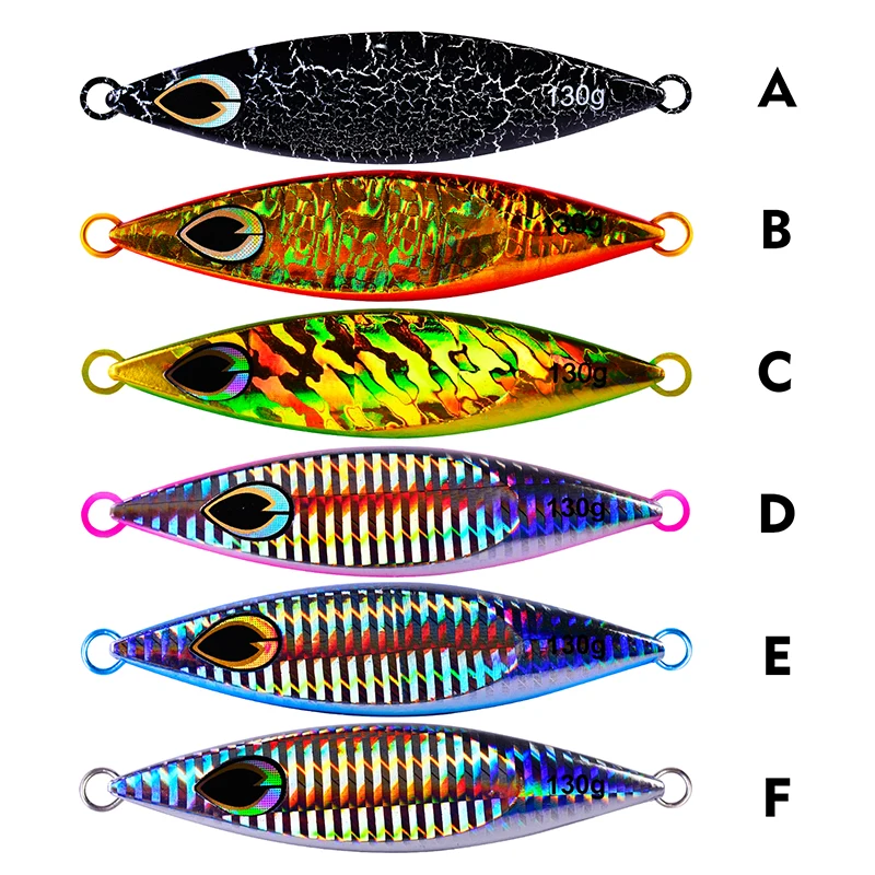 PROBEROS-SEÑUELOS DE pesca Jigging, cebos duros artificiales Wobbler, plantilla de Metal, cuchillo de Paillette, 130G/11CM - imagen 5