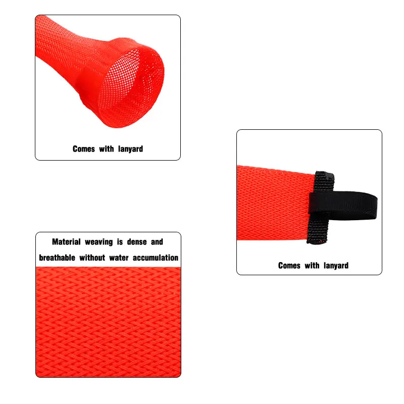 JK nueva cubierta de caña de pescar de alta calidad calcetines elásticos enredados para caña de pescar cubierta protectora retráctil de alta elasticidad - imagen 5