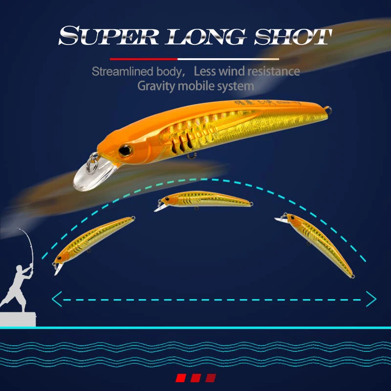 Hunthouse-señuelo duro flotante para pesca, anzuelo jerkbait wobbler mustad, cebo de superficie de agua salada de Japón para lubina, 80mm/7g - imagen 4