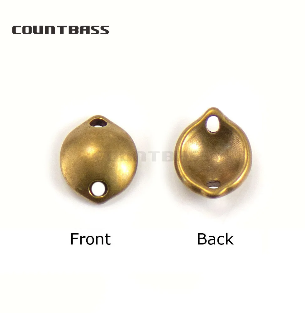 Countbass 50 piezas de latón Micro salmón cuchara de pesca espacios en blanco tamaño 1/16 oz, cebos de señuelo para Lucio - imagen 4