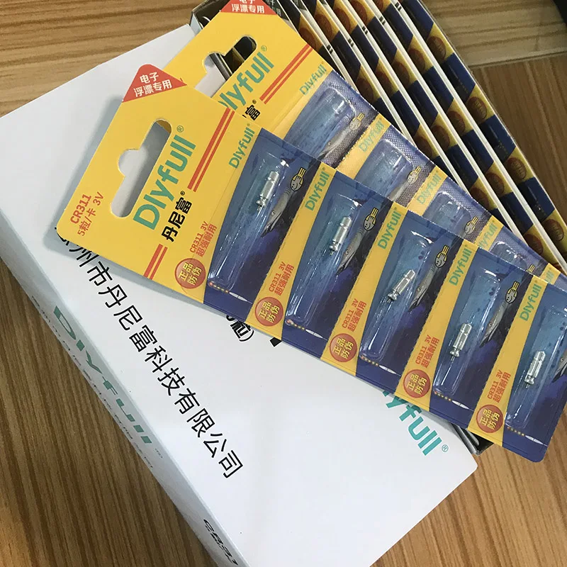 Batería de flotador de pesca CR311 BR311, palo de luz, pilas de litio, accesorio de flotador J356, 100 unidades por lote - imagen 3