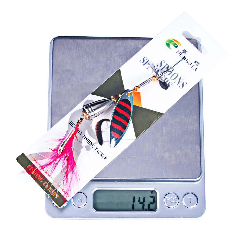 Cuchara metálica Spinner 10cm 9,9g – Señuelo lubina y lucio - imagen 2