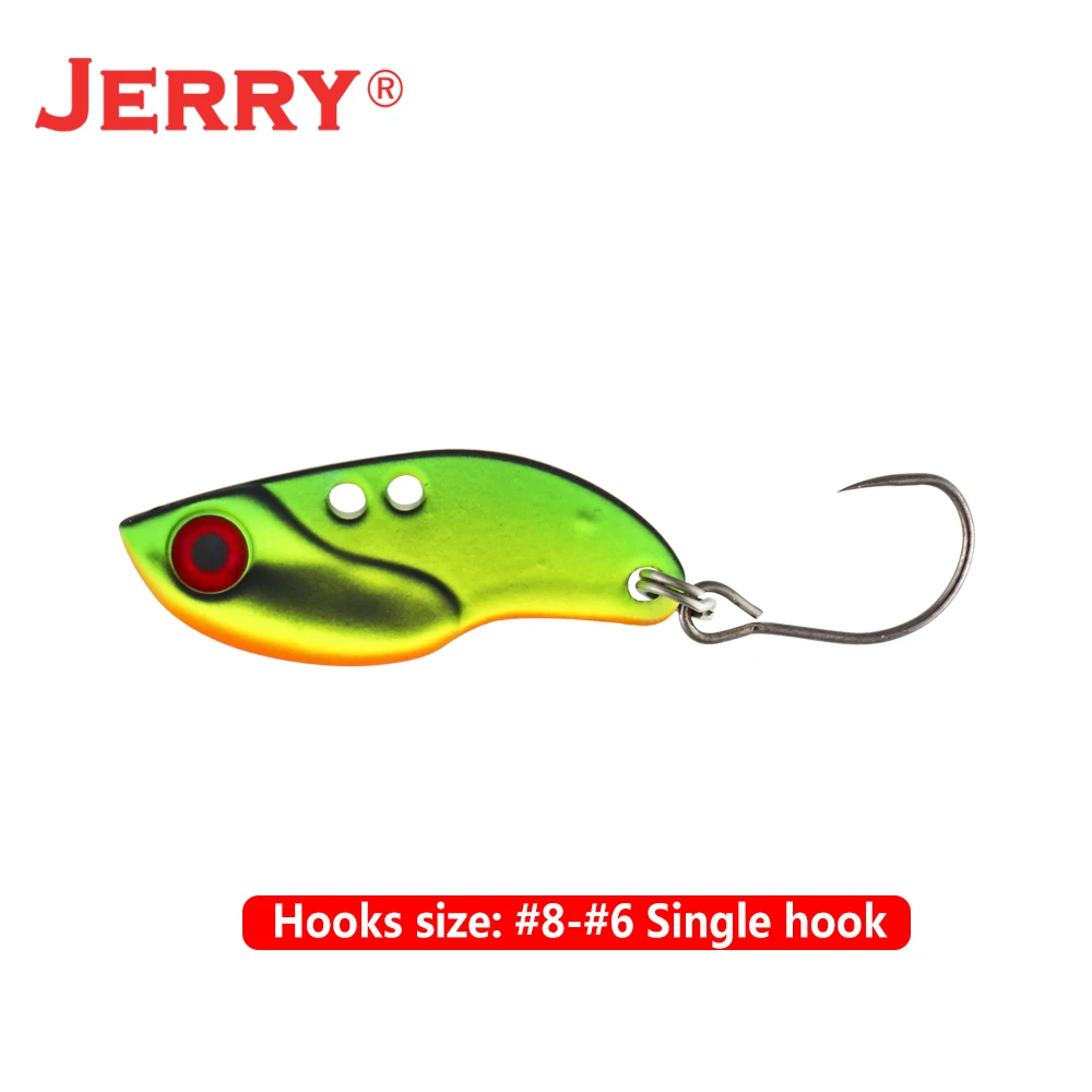 Jerry Dagger 1 pieza 2,8g 3,5g 5g hoja de pesca giratoria VIBEs hundimiento cebo de cuerpo duro Metal VIB señuelo Tengsten