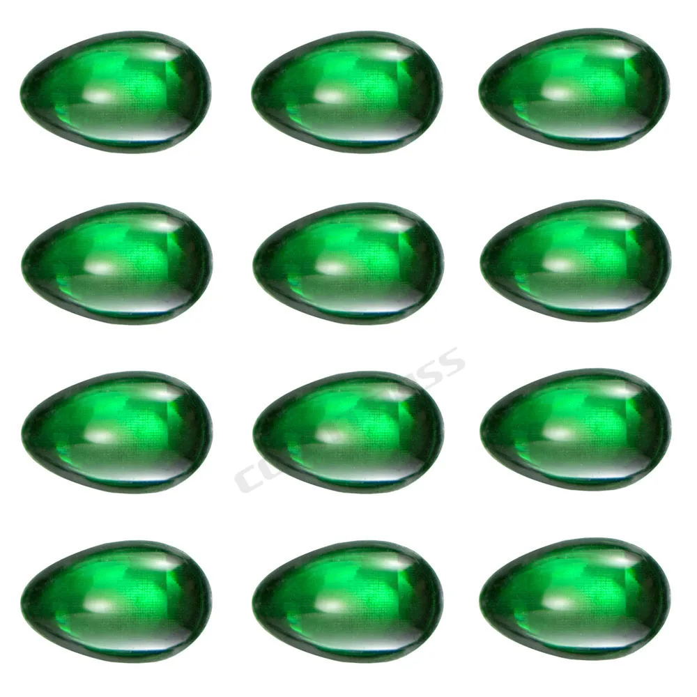 COUNTBASS 50 Uds 7x4,5mm ojos de señuelo de pesca holográficos 3D especiales, ojos de señuelo de pez verde - imagen 2