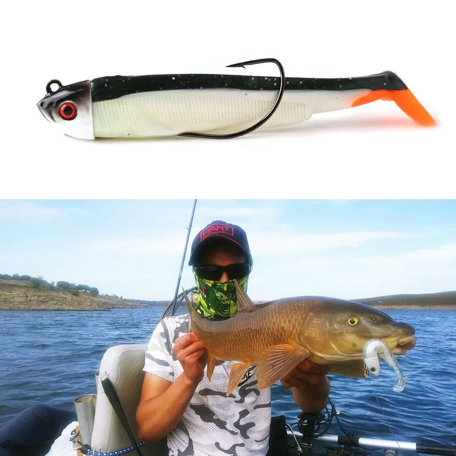 Swimbait Jig de Silicona 95mm – Señuelo Hundido para Lucio - imagen 3