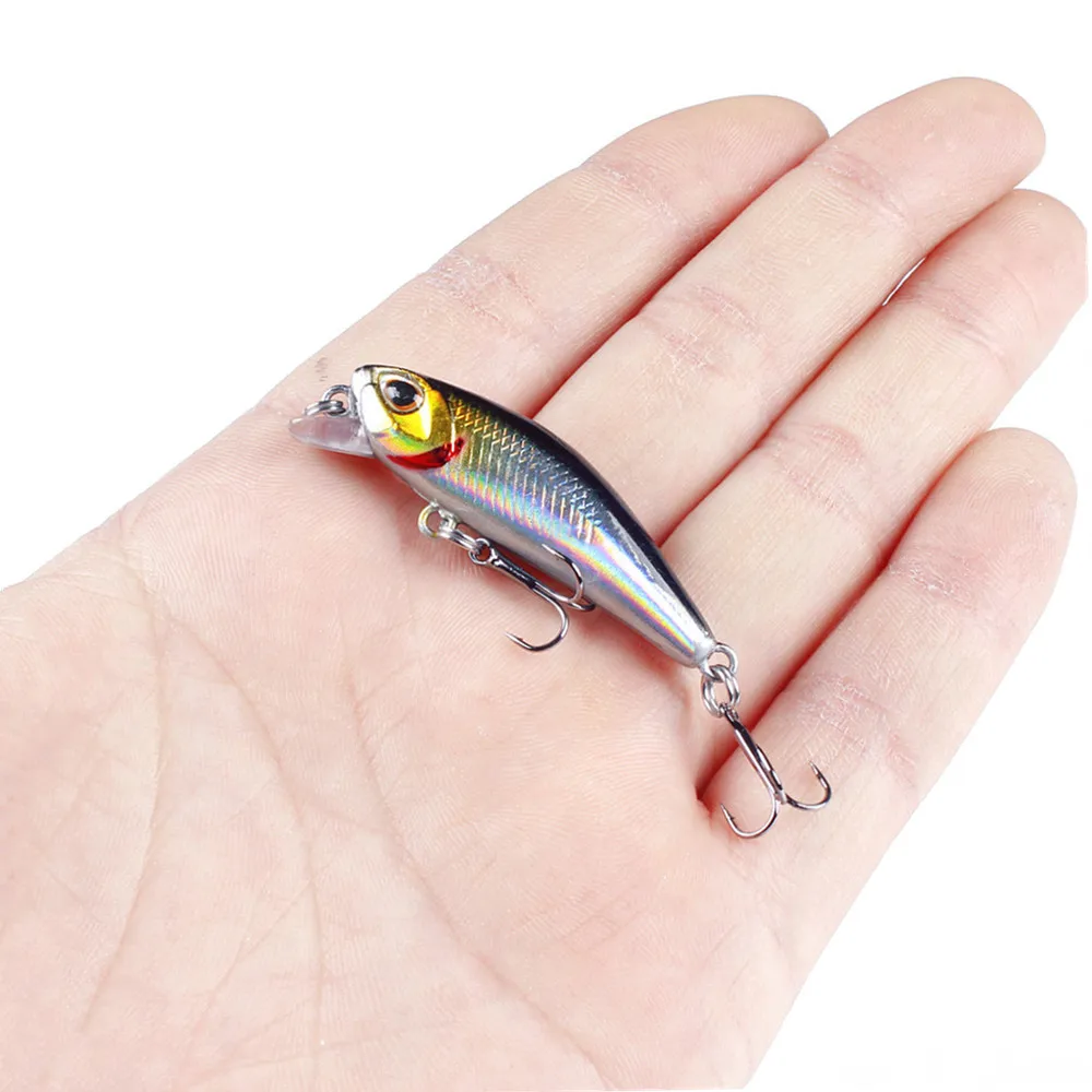 1 Uds Mini Minnow Señuelos de Pesca Wobblers 4,5 cm 3,5g hundimiento cebo duro de plástico Artificial Crankbait Jerkbait Pesca aparejos de lubina - imagen 5