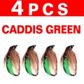 4pcs Caddis Green
