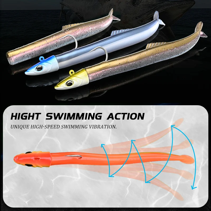 Blux Flash Arena Swimbait Anguila 14G-27G – Lubina - imagen 5