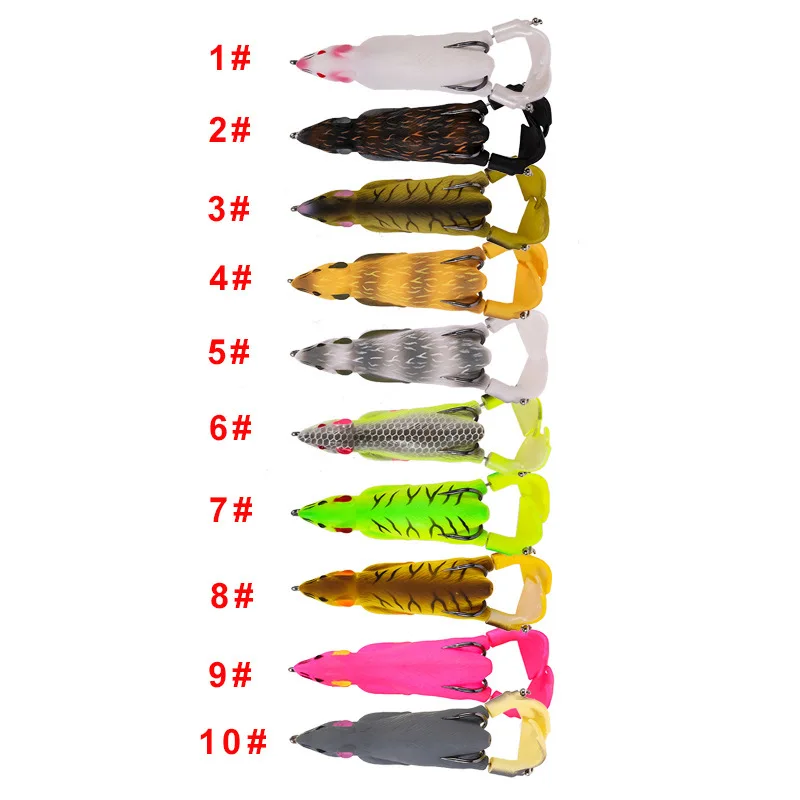 Señuelo de pesca de ratón hélice Whopper Plopper, cebo biónico de 95mm y 11,8g, señuelo de pesca de ratón de simulación, CrankBait suave, señuelo de pececillo - imagen 3