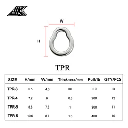 JK TPR110 Anillo de pera giratorio – Conector para jigging