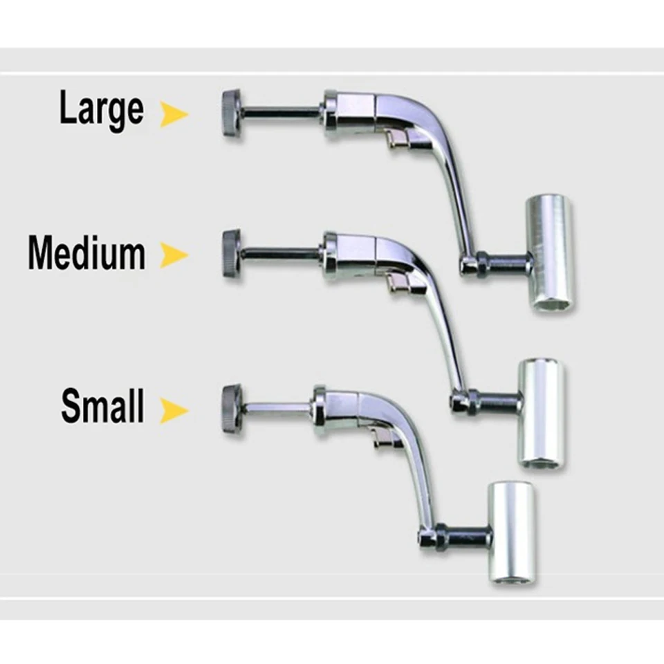 WALK FISH-carrete de pesca giratorio, 1 unidad, brazo basculante plegable de Metal completo, Mango para rueda 1000-7000, accesorios de pesca - imagen 5