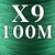 X9 Green 100M