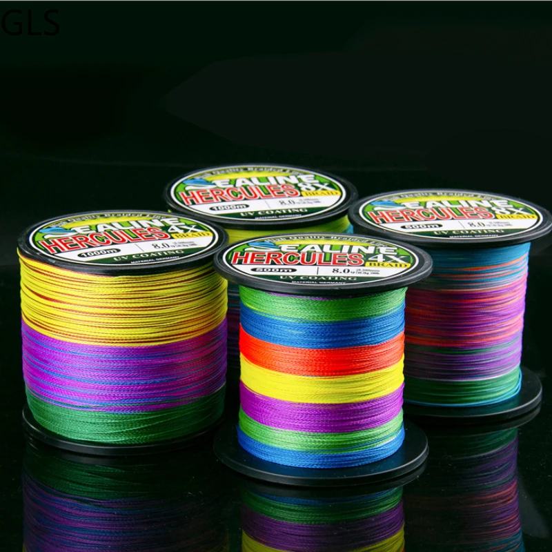 Sedal de pesca multifilamento de PE fuerte, hilo de pesca de carpa de agua salada al aire libre, Multicolor, 4 hebras/8 hebras, 500M - imagen 5