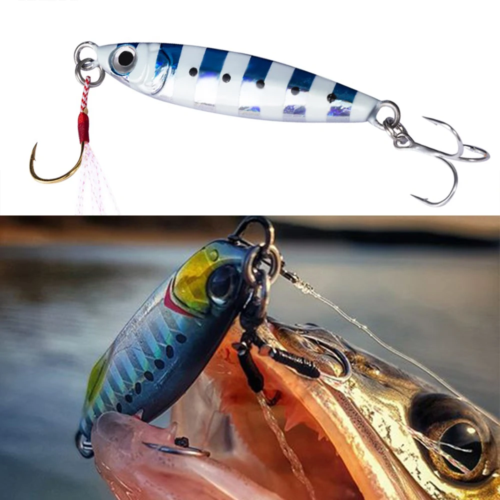 Hunthouse-Plantilla de Metal fundido, cebo Artificial de 15/25/30/45g para pesca de lubina, LW801 - imagen 2