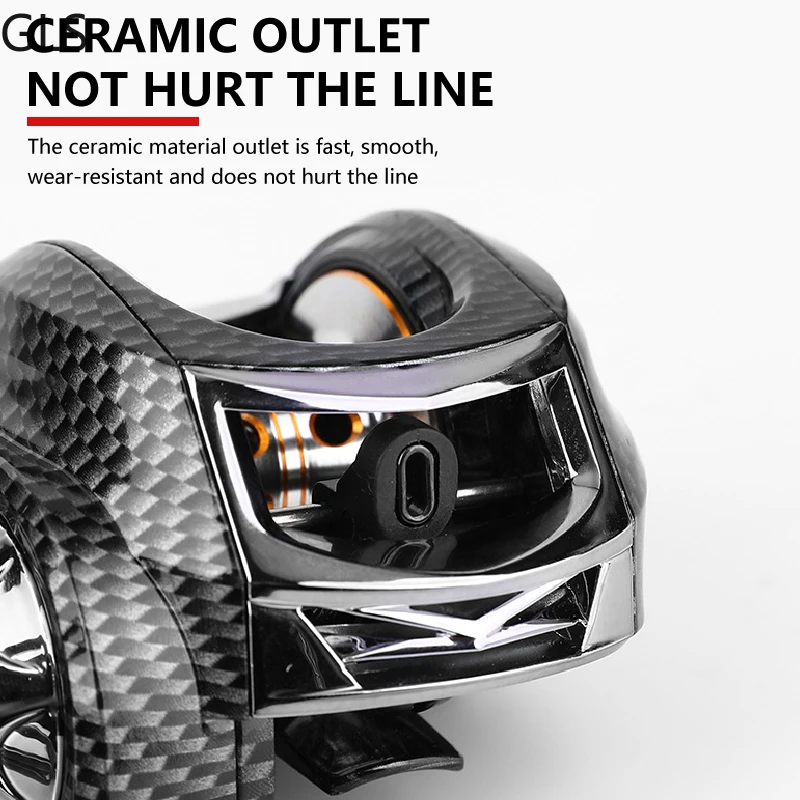 GLS 2023 carretes de Baitcasting, arrastre máximo de 8KG, 6,3: 1, freno magnético para mano izquierda/derecha, carrete de pesca de agua dulce y salada - imagen 5