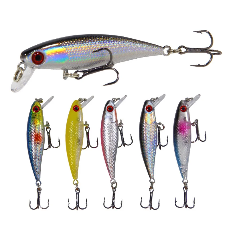 Señuelos de Pesca Jerkbaits Minnow que se hunden, cebos duros de plástico de alta calidad, aparejos de Pesca, 4,3g, 65mm, 1 unidad - imagen 3