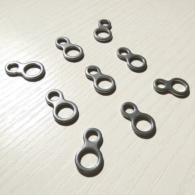 2 paquetes de pesca de alta resistencia, doble 8 anillos sólidos, conector giratorio para pesca de arrastre, anzuelo de Jigs, pesca en agua salada - imagen 5