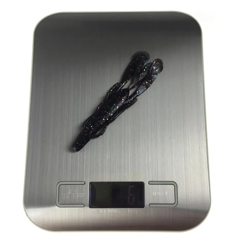 Señuelos de pesca de silicona, 6 uds., 6g, 95mm, camarones artificiales, cangrejos, cebos para craw, trucha, lubina, Lucio, pesca, señuelo suave de plástico - imagen 5