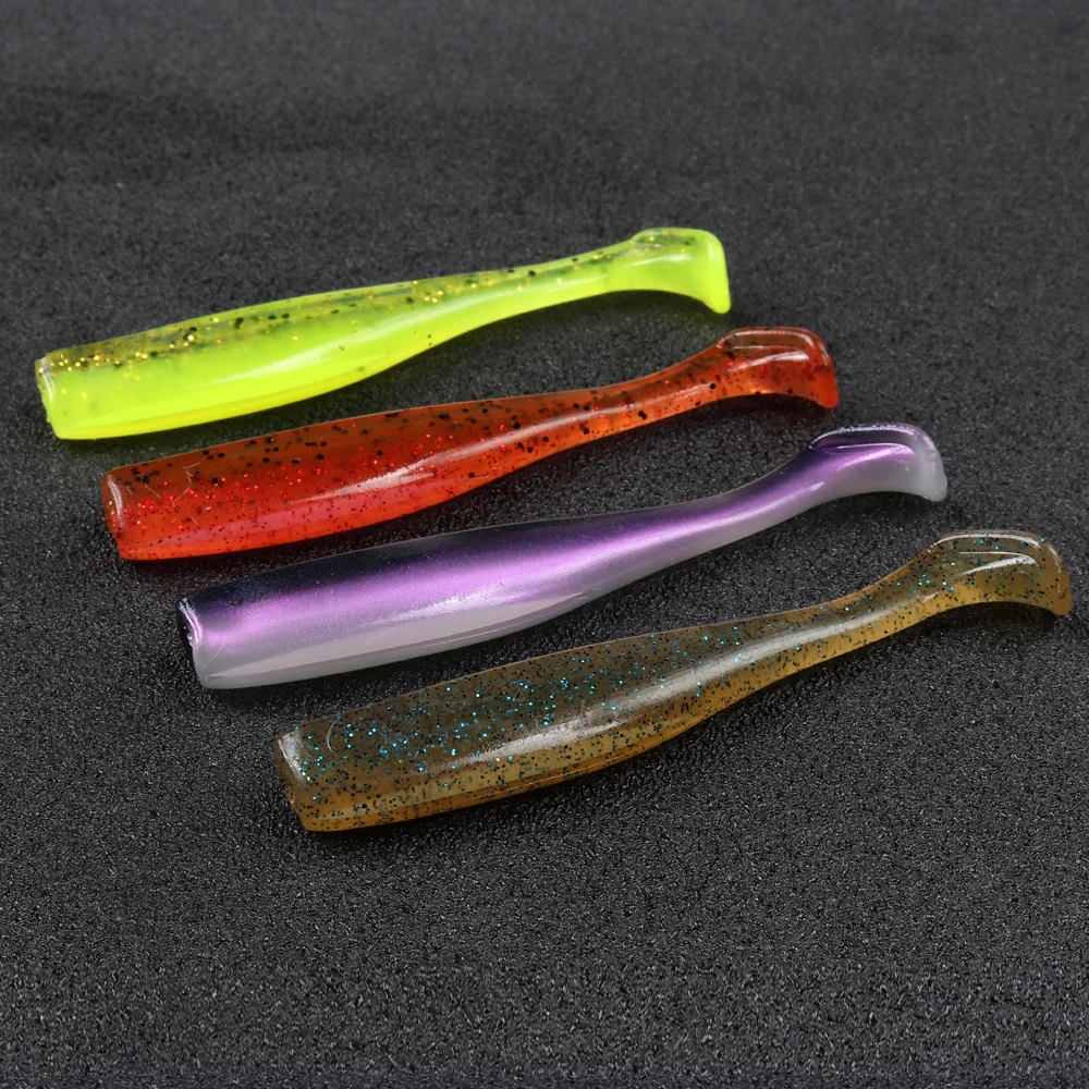 JOHNCOO 6 uds cebo blando Señuelos de Pesca 7cm 2,3g Pesca carpa lubina señuelo Isca Artificial TPR Shad gusano Ajing Rockfish - imagen 4