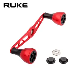 Carrete de pesca Ruke, mango de aleación de aluminio para Baitcasting, tamaño del agujero de alta calidad, 8x5/7x4 MM de longitud, 120 MM, accesorio DIY, 1 ud.