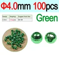 100pcs 4.0mm Green