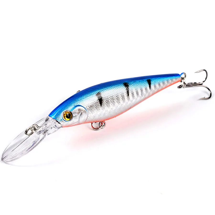 Señuelo de pesca Jerkbait Minnow Crankbaits, accesorios/aparejos/engranaje Wobbler para curricán/pez/Lucio, cebo Artificial, carpa dura, 1 ud. - imagen 5