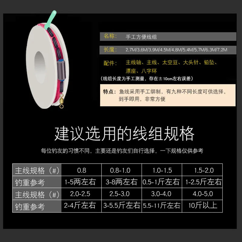 Línea de pesca trenzada, 1 Uds., producto terminado para facilitar la pesca - imagen 3