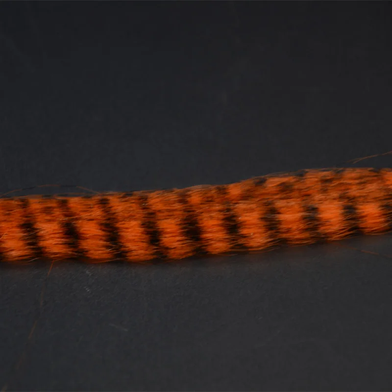 Materiales de fibra de pececillos para atado de moscas, serpentinas de pelo de rayas lisas ultrafinas, trucha de trucha, color negro, surtidos, 12 colores - imagen 2