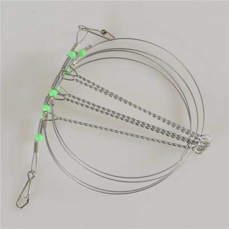 Aparejos de Pesca de mar, juego de línea de Pesca nocturna fluorescente, soporte de equilibrio de alambre de acero, antienredos, 5 uds. - imagen 2