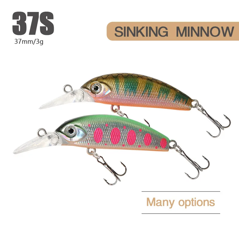 Crankbait Sin Marca mostrando su diseño de 37mm 3g y top fishing para pesca efectiva